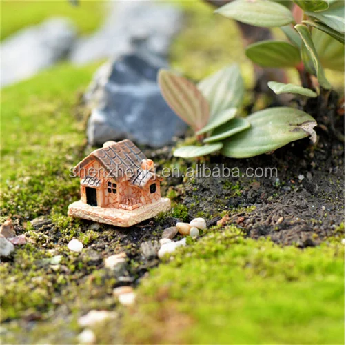 1Pc Random Mini Small House Cottages DIY Toy Crafts Terrarium Figure Fairy N2J9 