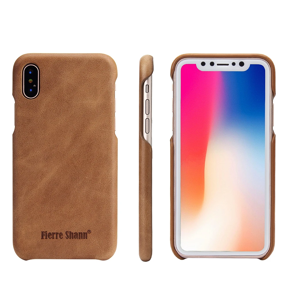 

FREE sample real leather case for apple iphone x case phone cover, Beige, black, brown, red