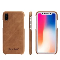 

FREE sample real leather case for apple iphone x case phone cover