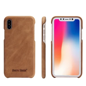 FREE sample real leather case for apple iphone x case phone cover