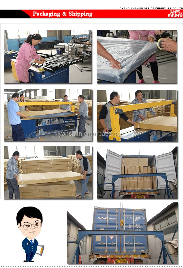 Colorful kids furniture cheap triple bunk bed