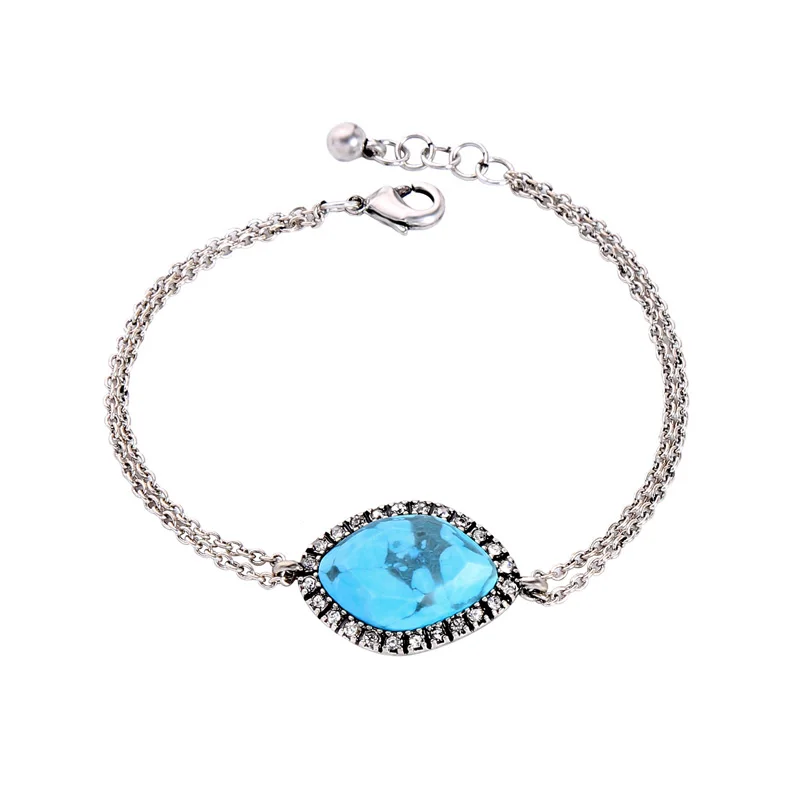 

sl00352c Fashion Natural Stone Bracelet Jewelry, Silver