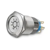 19mm 12V LED Dome Light Push Button Switch Fog Light OnOff Car Lorry Boat Momentary Latching Switch