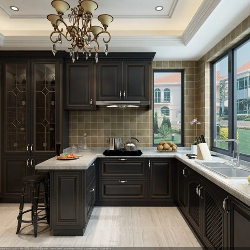 Latest contemporary kitchen cabinets factory