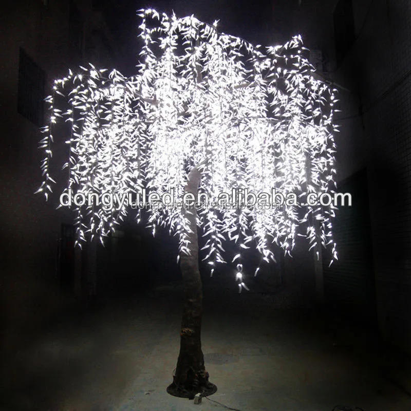 White Led Willow Tree Light Lighting Trees Wedding Outdoor Solar Lights On Alibaba Com