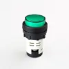 Green round three phase indicator lights