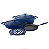 Customized brushed die cast casserole cookware set metal casting mold