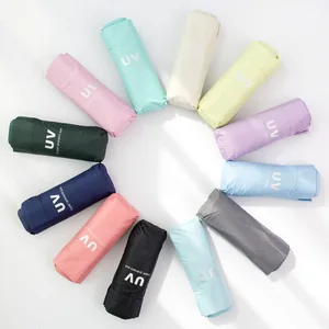 Image of Mini 5 Folding Umbrella Rain women Parasol Cute Umbrella Parapluie As Novelty Gifts Protection Windproof Folding Umbrella