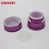 Purple Empty Plastic Fancy Cosmetic Jar 5g, 10ml Violet Cosmetic Acrylic Cmason Jar Wholesale, 5ml Purple PP Mini Jar Supplier