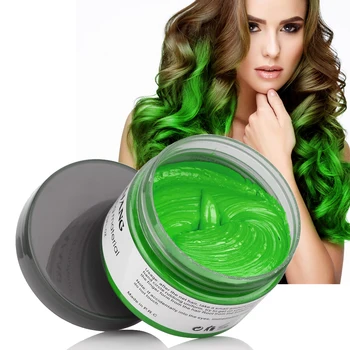 Instant Hair Coloured Pomades Waxes Green Gold Ash Wax Hair Color