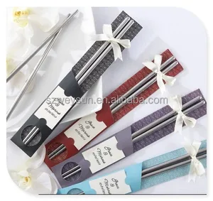 Image of East Meets West Stainless steel chopsticks +Chinese style wedding favors gifts DHL free shipping