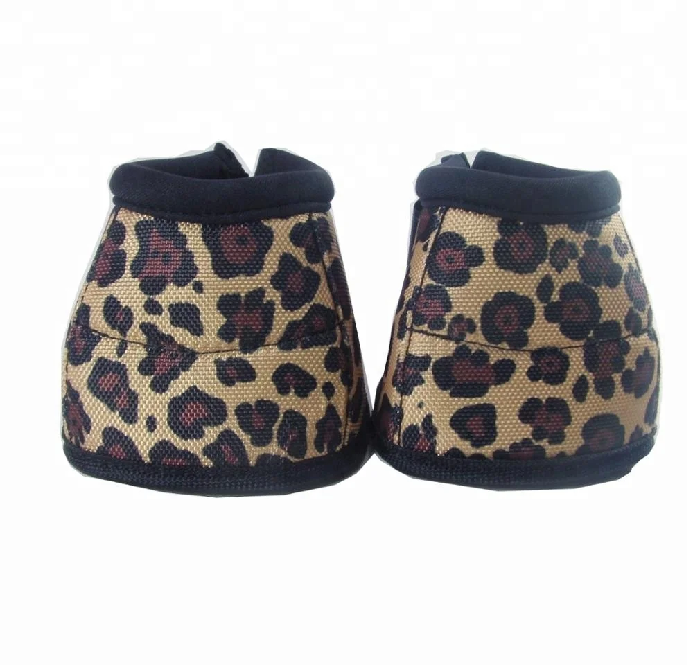 Equine New Cheetah No Turn Bell Boots 