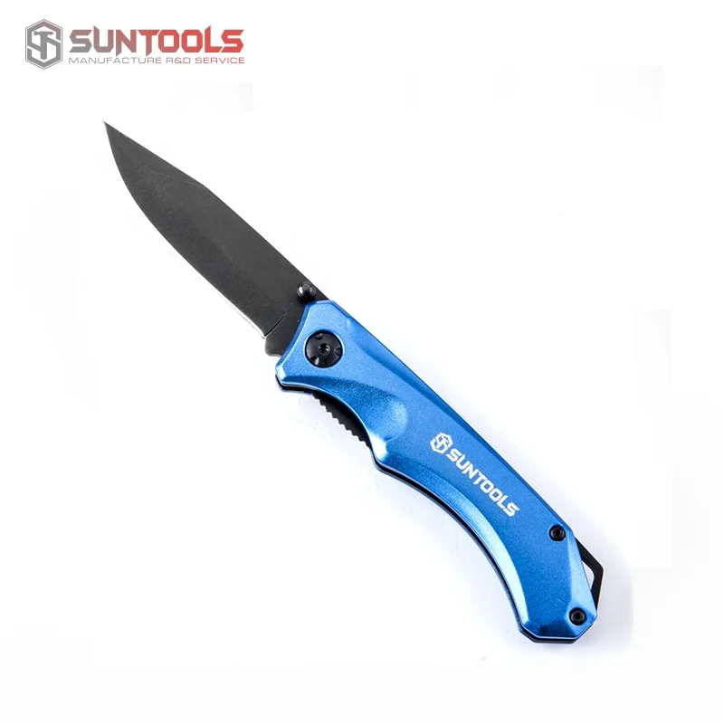 Professional Folding Pocket Knife With Steel Blade Aluminum Handle For