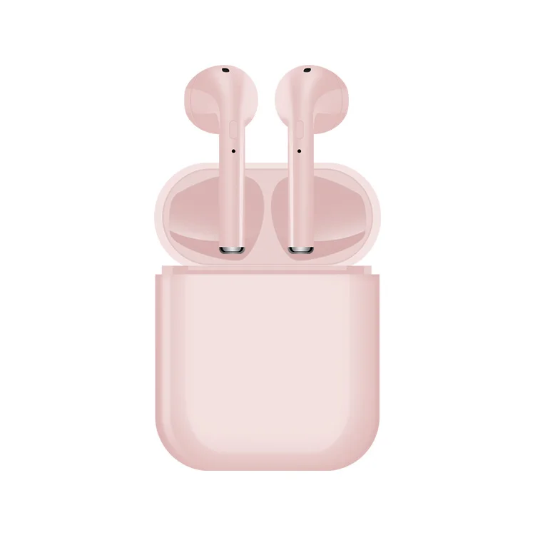 

Portable TWS i16 stereo wireless earphone with charging case for phone, White;blue;black;pink