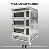 high quality CE bread 3 layers 6 trays electric bread pizza convention oven