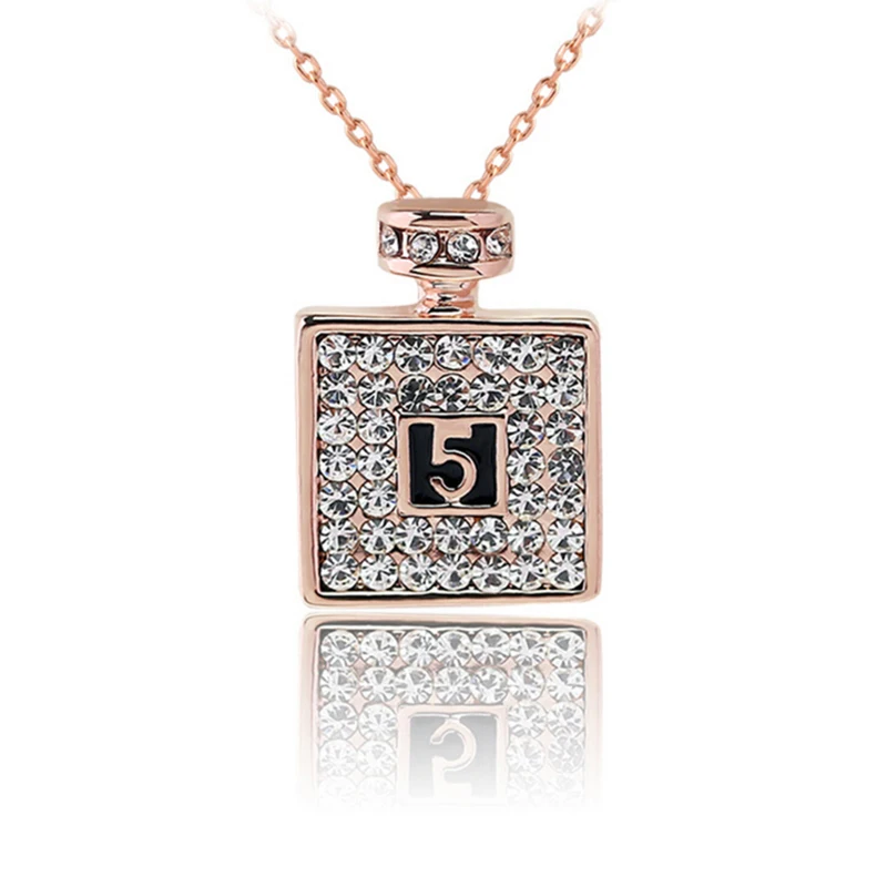 

Hot Sale Retro Necklace Perfume Bottle Pendant Charm Necklace