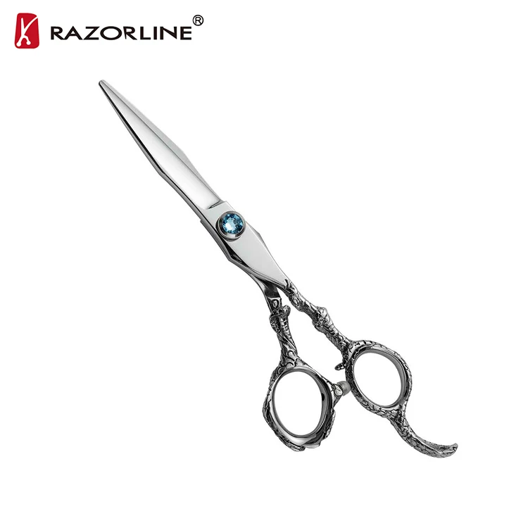 

Near Shanghai Suzhou Customized Logo Case barber hair salon scissors, Silver