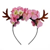 Limited-time discount christmas headband Resin flower girl antler headband