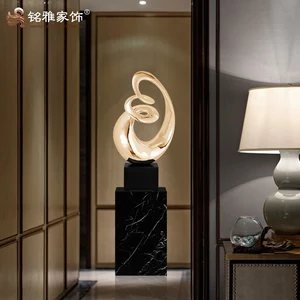 Image of Home interiors decor wholesale china resin art abstract statue