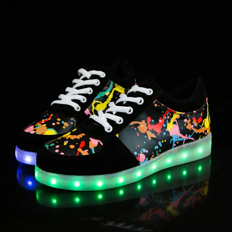 

EK7024 led light kids shoes, adult led shoes, shoes led new model, Black/fuschia,black/red,white/fuschia,white/black