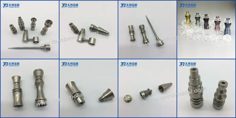 wholesale smoking accessories Gr2 19mm titanium dabber tool titanium dab nail