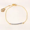 71711 Xuping wholesale fashion bar designs thin chain bracelet jewelry