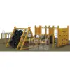 KAIQI children/kids outdoor wooden physical climbing rope net training playground in community and shopping mall