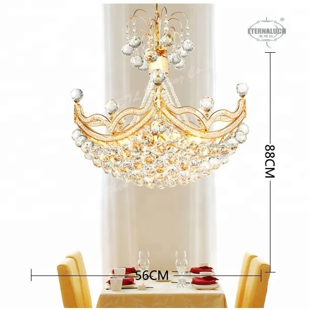 Wedding center crystal chandelier decorative lighting fixture in China ETL800068