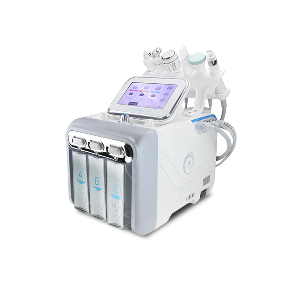 

2021 hydrafacials machine vacuum blackhead remover 6 in 1 h2o2 hydrafacials machine