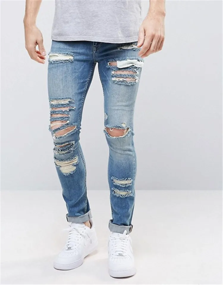 super distressed jeans mens