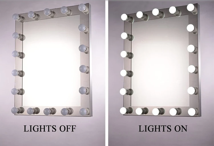 Negozio di sconti online,specchio trucco con luci led Specchi con luci per trucco