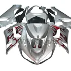 Kawasaki ニンジャ 636 ZX6R ZX-6R 05 06 abs プラスチックオートバイボディワークキットシルバー赤火災