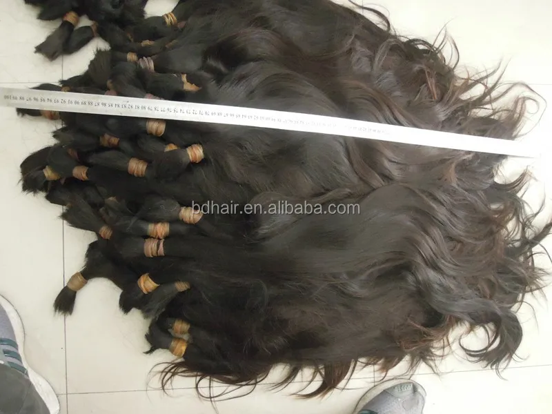 

soft unprocessed raw Virgin human Hair natural color
