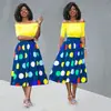 lady two sets of women's dresses, fashion, hot stamping, large pendant skirt sets