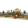 Large Amusement Park Plastic Outdoor Rope Climbing Slide Structure Playground For Kids