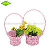 Chinese cheap colorful candy flower wicker wedding decoration baskets