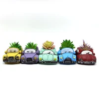 

2019 New Creative Cute Car Ceramic Succulent Flower Planter Pot For Desktop Floor Decoration