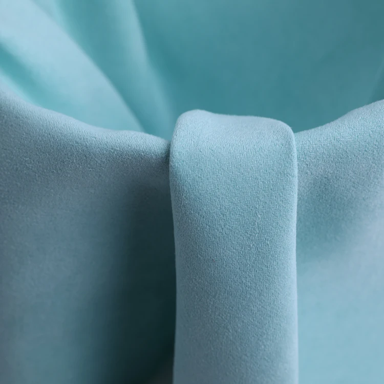 teal curtain material