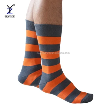 bamboo knee hi mens striped socks larger