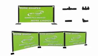 Strongest Wind Resistance Promo Sharkfin Banner Flag Stand