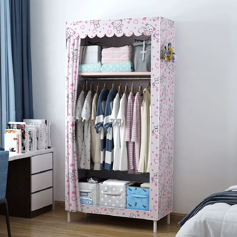 
Metal foldable design bedroom wall wardrobe 
