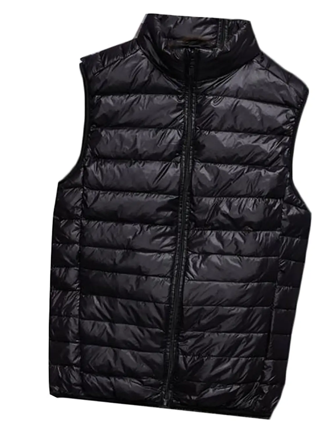 GenericMen Winter Puffer Vest Removable Hooded Down Vest Sleeveless Jacket