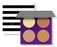 

2017 TZ Brand Popular Makeup Kit 4 Colors Shimmer Contour Palette Waterproof Pro Highlighter Makeup