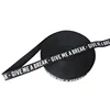 Factory wholesale custom logo printed patterned polyester/nylon jacquard elastic webbing belt