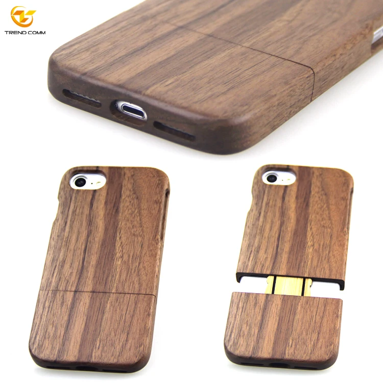 

China Factory 2 In 1 Hard Protective Real Wood For iPhone 7 8 Phone Case