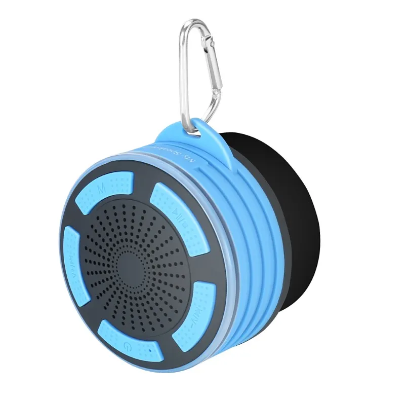 

F013S Hot selling electronics products IP67 waterproof Bluetooth shower speaker outdoor sports Bluetooth speaker, Black/white with dark blue;light blue;orange;grey