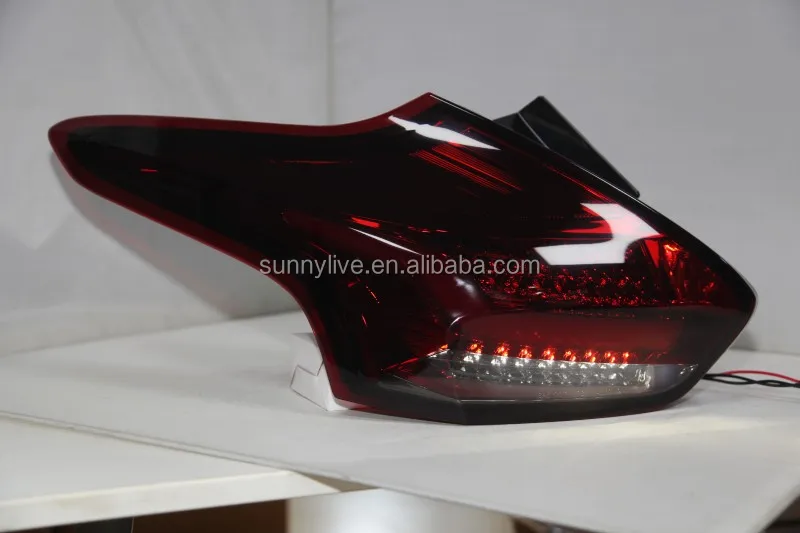New for Focus 3 LED Strip Tail Lamp for FORD Hatchback 2015-2017 year dark red