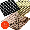 Soulscrafts 5 faces black beveled subway glass mosaic tile for kitchen wall and showroom