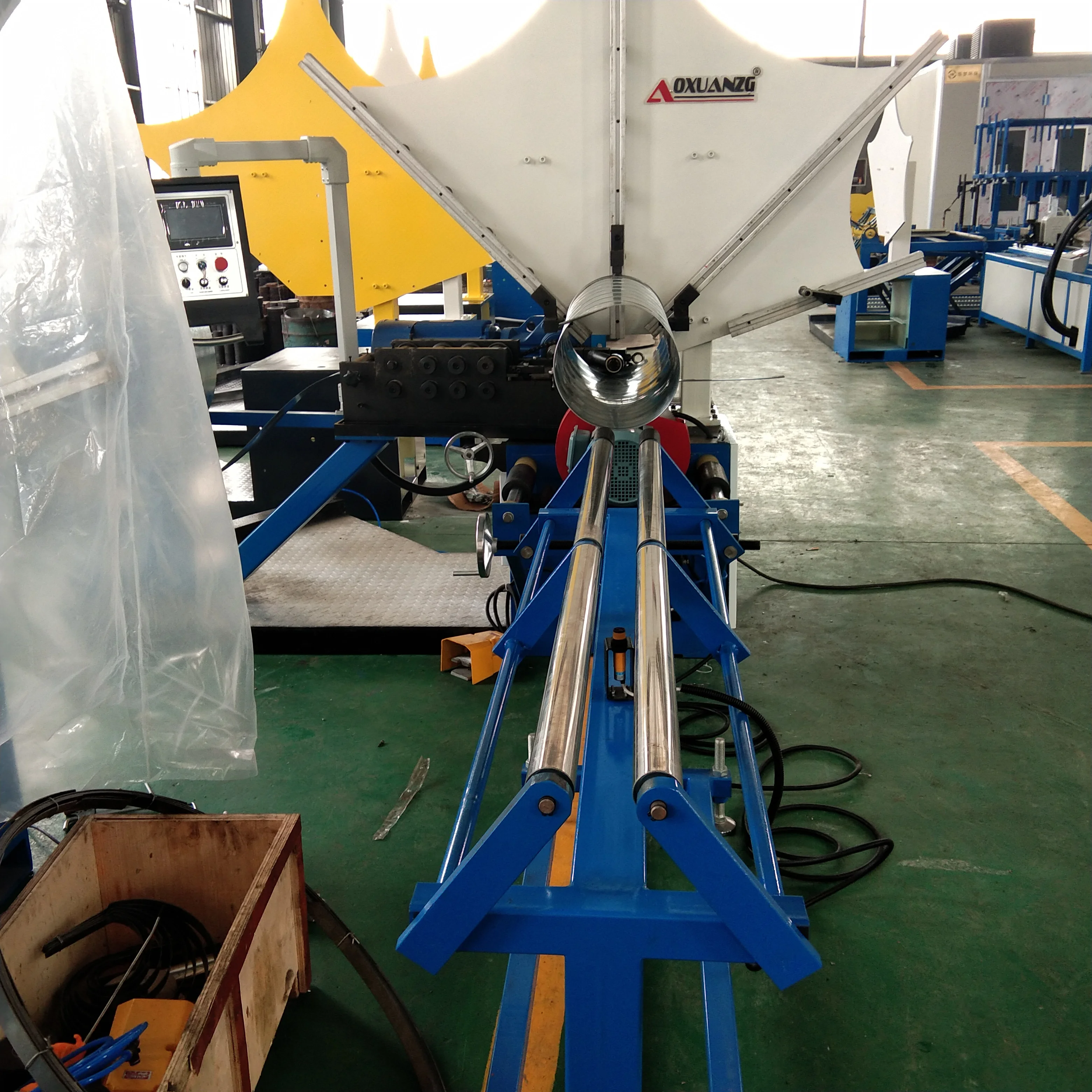 Hvac Spiral Tube Ducting Making Machine Buy Ducting Making Machine,Round Duct Making Machine