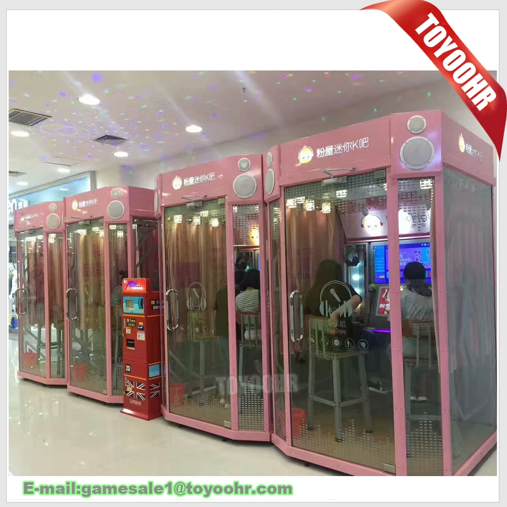 Coin Operated Indoor Recording Studio Mini Karaoke Booth For Selfhelp